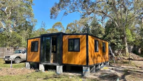 Customization 20/40FT PrefabTiny House, Expandable Tiny Home with Bedroom, Kitchen,