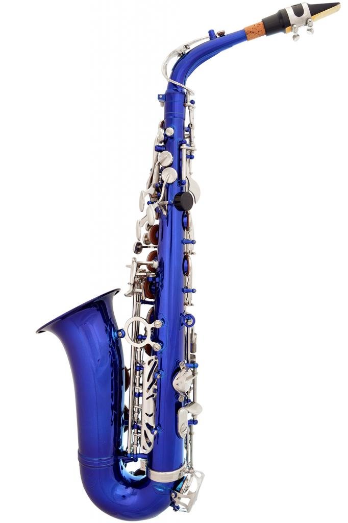 Amazon.com: Lazarro 370-BU E-Flat Eb Alto Saxophone Royal Blue