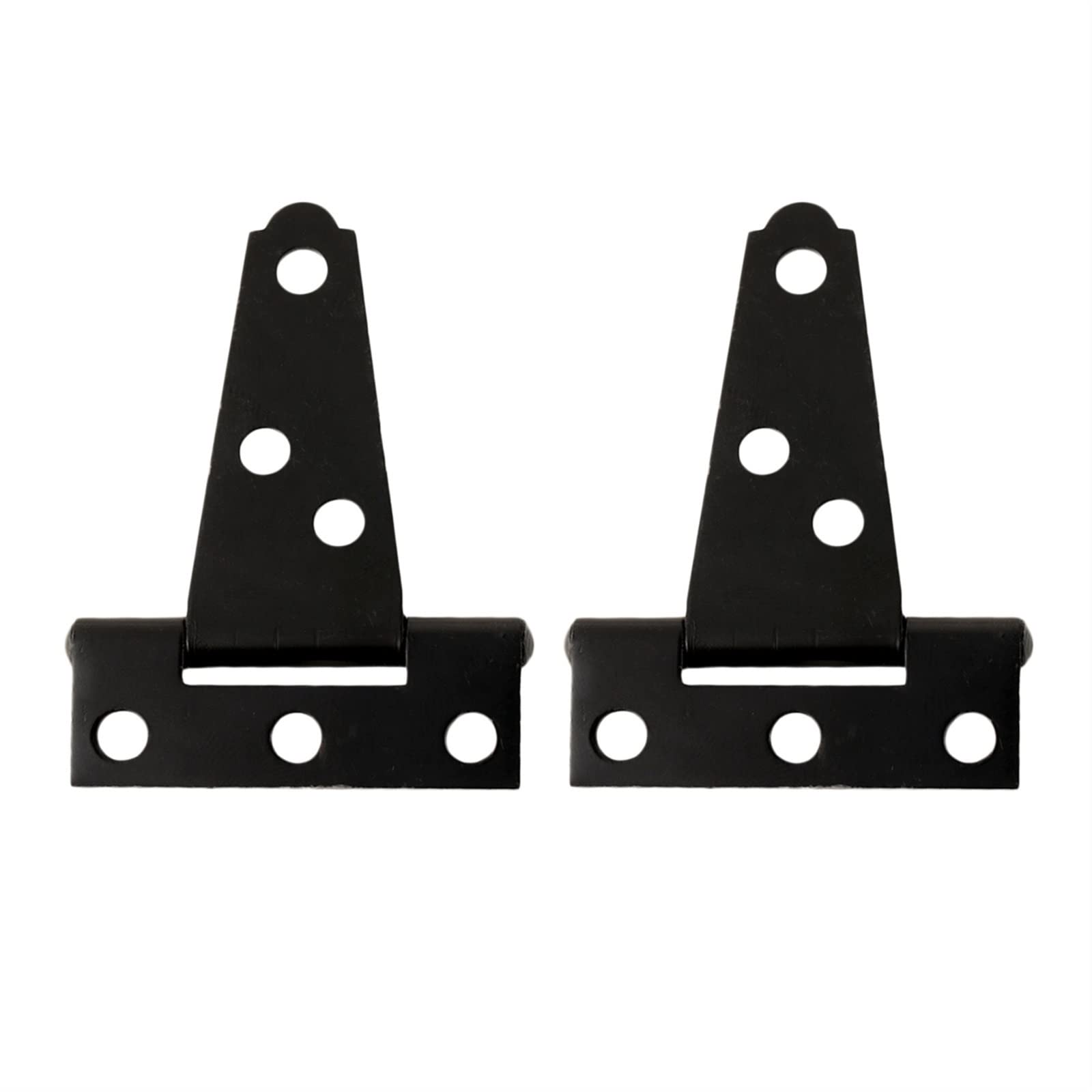 2 Piece Hinges Inch T Rustproof Iron Lightweight, Wooden Fence Shed Barn Door Black Cerniera