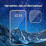 Ailun 3 Pack Privacy Screen Protector for iPhone 16 Pro Max [6.9 inch]+ 3 Pack Camera Lens Protector,Dynamic Island Compatible,Anti Spy Tempered Glass[9H Hardness]-HD [6 Pack] - Image 3