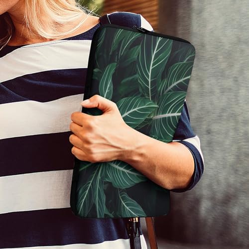 Funda para portátil 15 pulgadas verde hojas largas miniatura 7