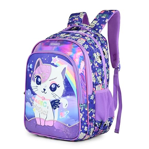 Image of HOT SHOT UNIVERSE CAT 1822|school bag for girls|bag for girls |kids school bag|18 INCH|water resistant|32L kids backpack
