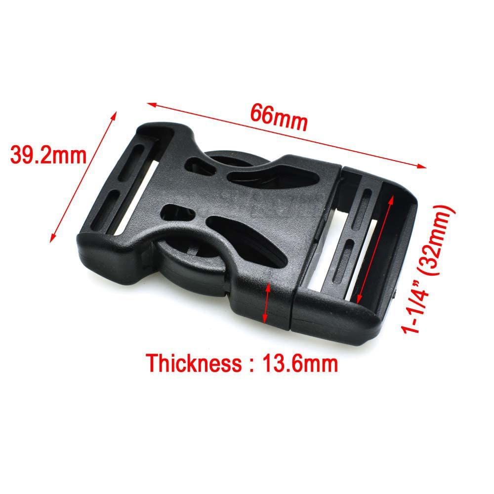 5/8 "3/4" 1" 1-1/4" 1-1/2" 2" fibbia regolabile per cinghie zaino bagagli tessitura 500pcs, dimensione della tessitura 25mm