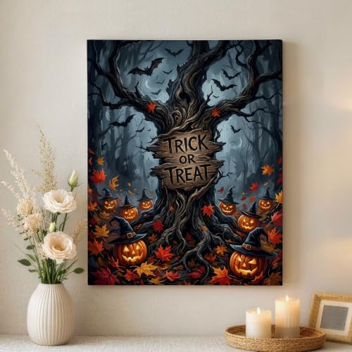 Cuadros artísticos de calabazas en lienzo para renovar tu dormitorio