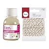 Youdoit Duftstoff für Kerzen 27 ml Jasmin-Duft + Weiß-Golden Schnur 15 m