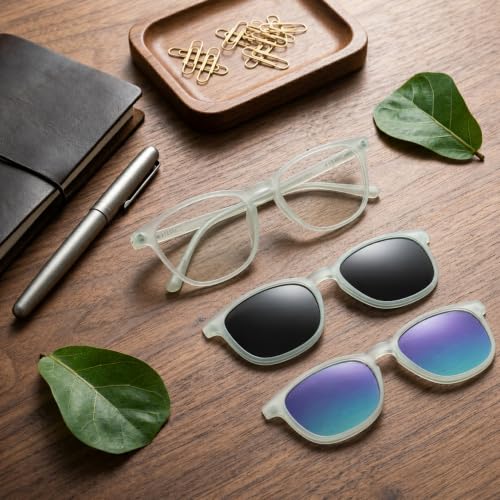Image of 3-in-1 Magnetic Clip On Sunglasses for Men & Women