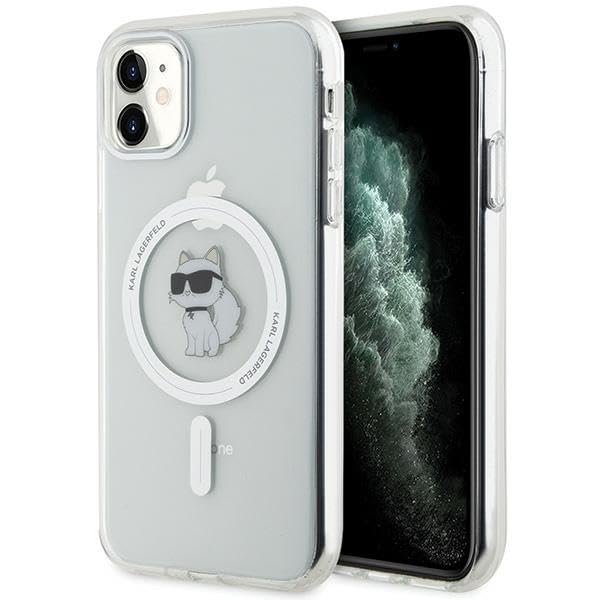 CG MOBILE Karl Lagerfeld KLHMN61HFCCNOT Coque rigide pour iPhone 11 Transparent IML Choupette