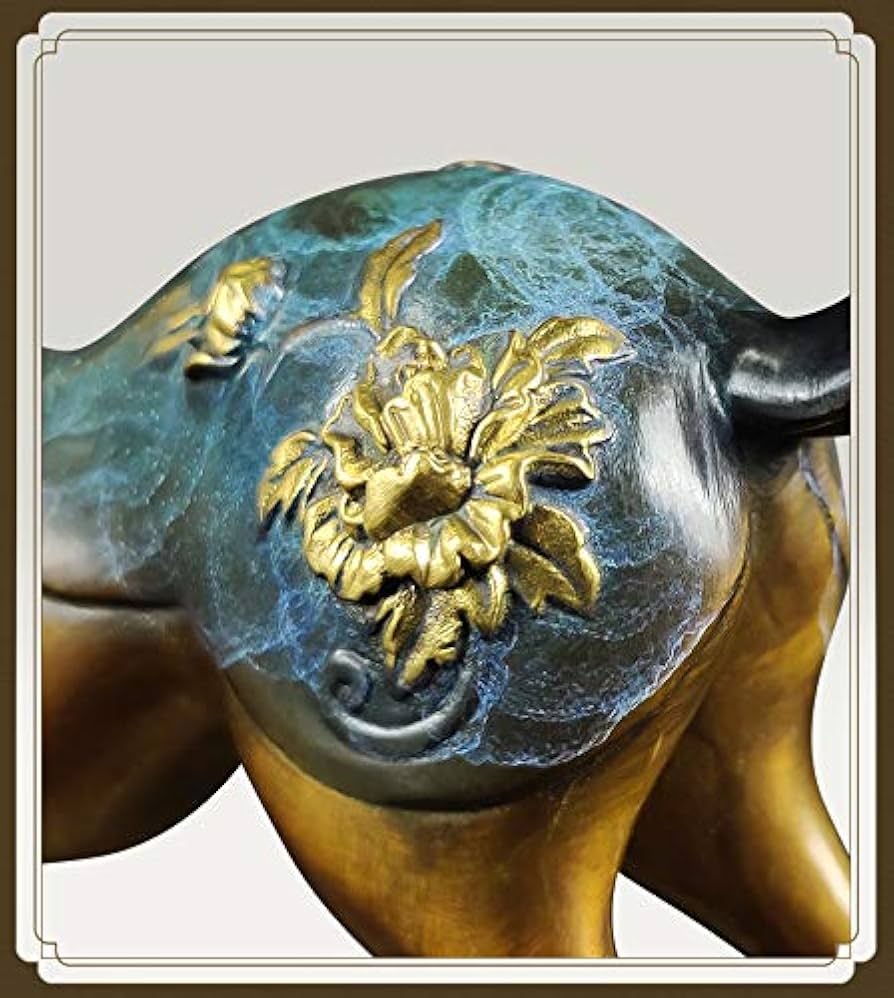 Amazon.co.jp: ブロンズとゴールドの年銅の鹿の装飾Fulu工芸品