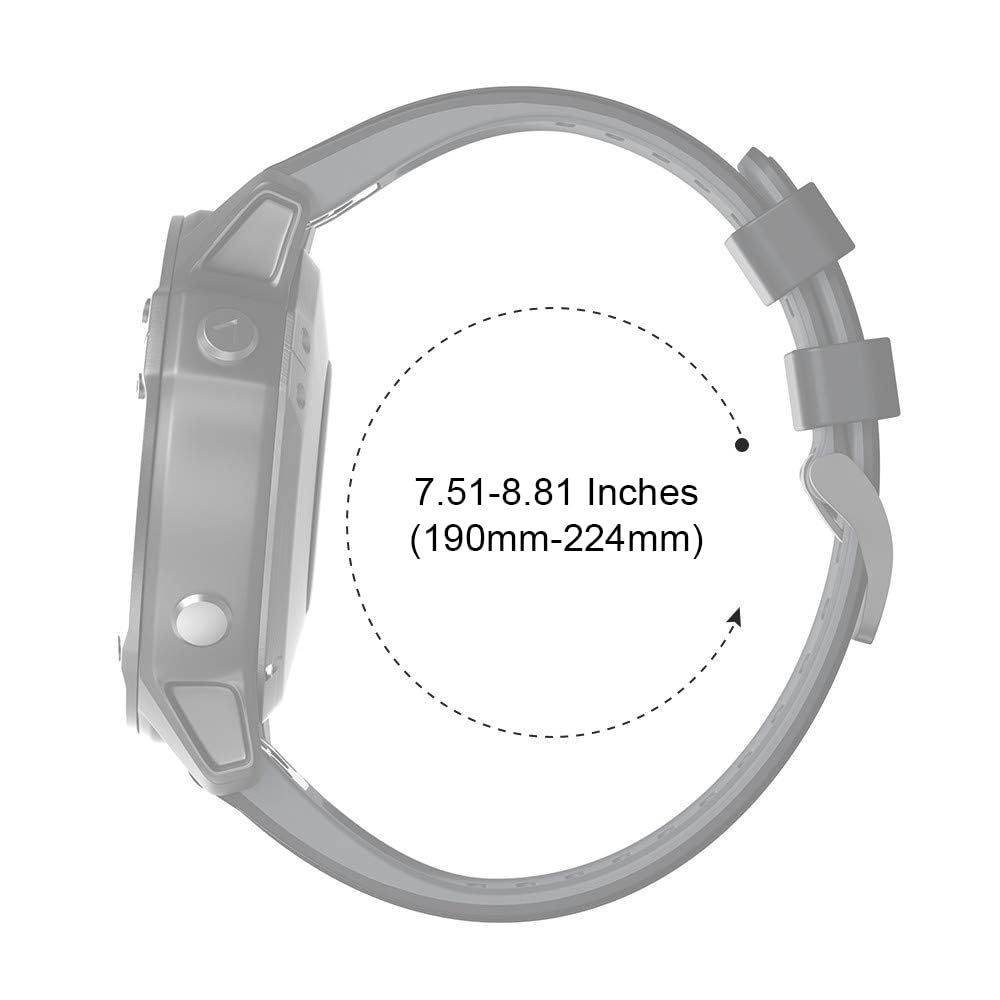NotoCity Pasek do Garmin Fenix 6x Pro/7x, wymienny pasek 26 mm do Garmin Fenix 5x/6x/5x Plus/7x Pro/Fenix 3/HR, Descent MK1, Quatix 7X, Enduro/2, Epix Pro 51mm