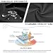 33,000ft Softshelljacke Damen Wasserdichte Atmungsaktive Warme Winterjacke Fleece Übergangsjacke Winddichte Funktionsjacke mit Kapuze Schwarz L