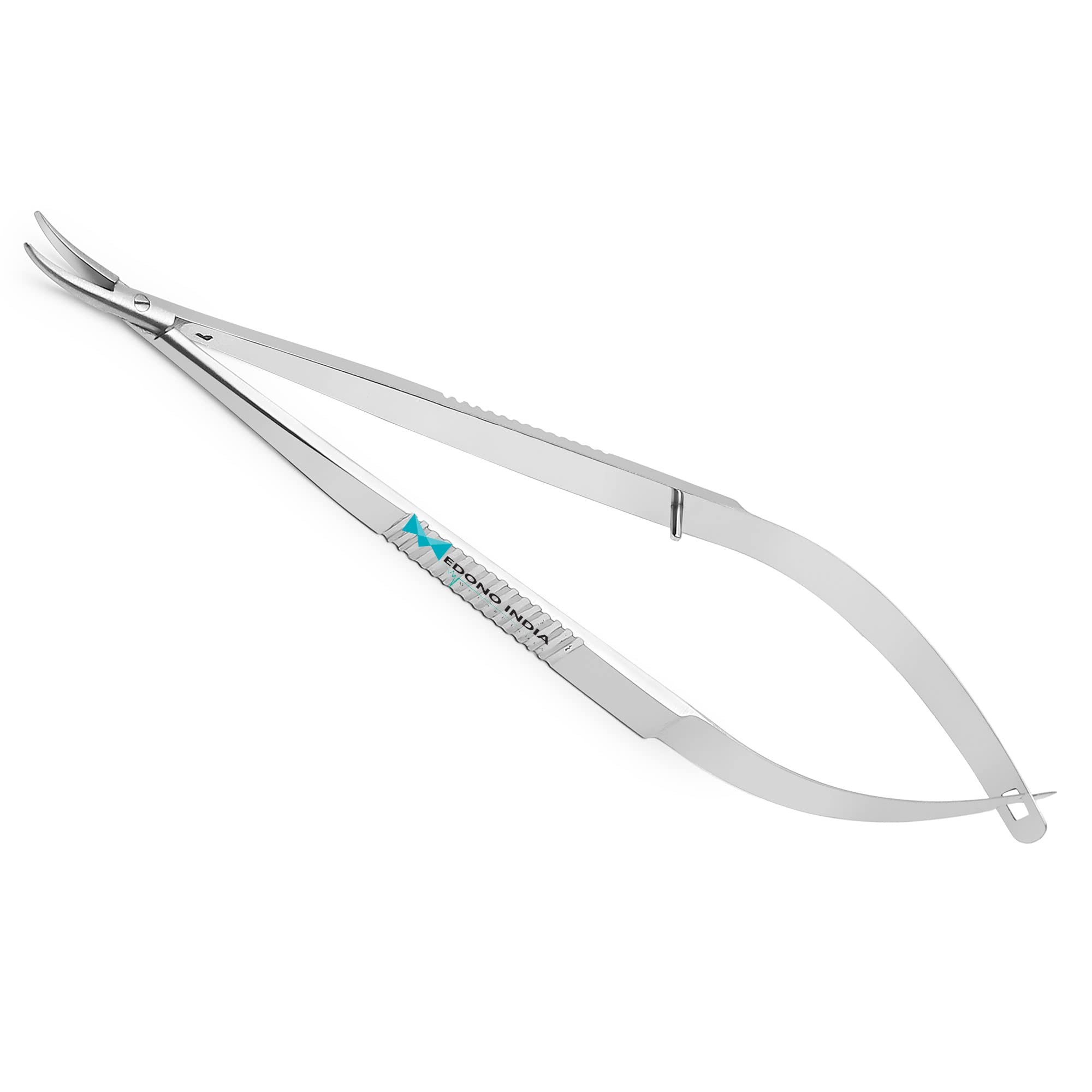 Medono India Castroviejo Needle Holder Curved Without Lock Stainless Steel Deluxe Quality