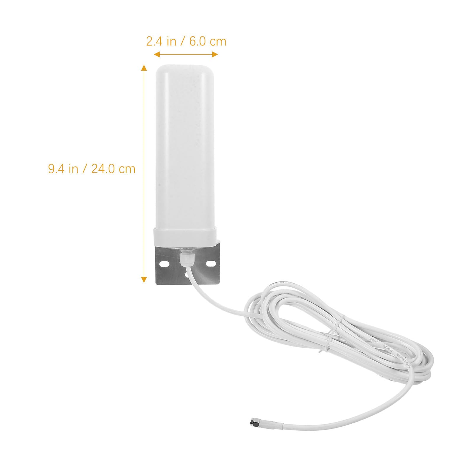 LALAFINA Antenna Omnidirezionale da Esterno per Potenziamento Segnale 16-18dbi in Metallo e Plastica per Router e Modem Outdoor