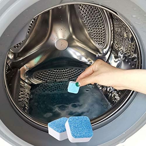 10 Pieces Solid Washing Machine Cleaner, Effervescent Tablet Washer Cleaner, Washing Machine Deep Cleaning Tab