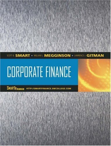 Corporate Finance by Scott B. Smart (2003-04-02)