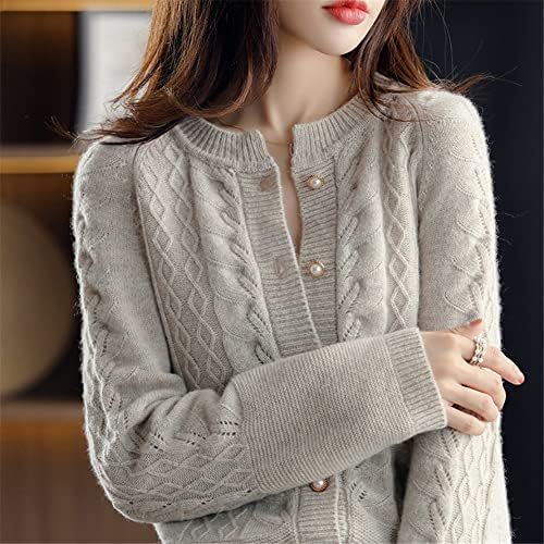 Maglione Cashmere Valin Cardigan Donna In Cashmere E Lana