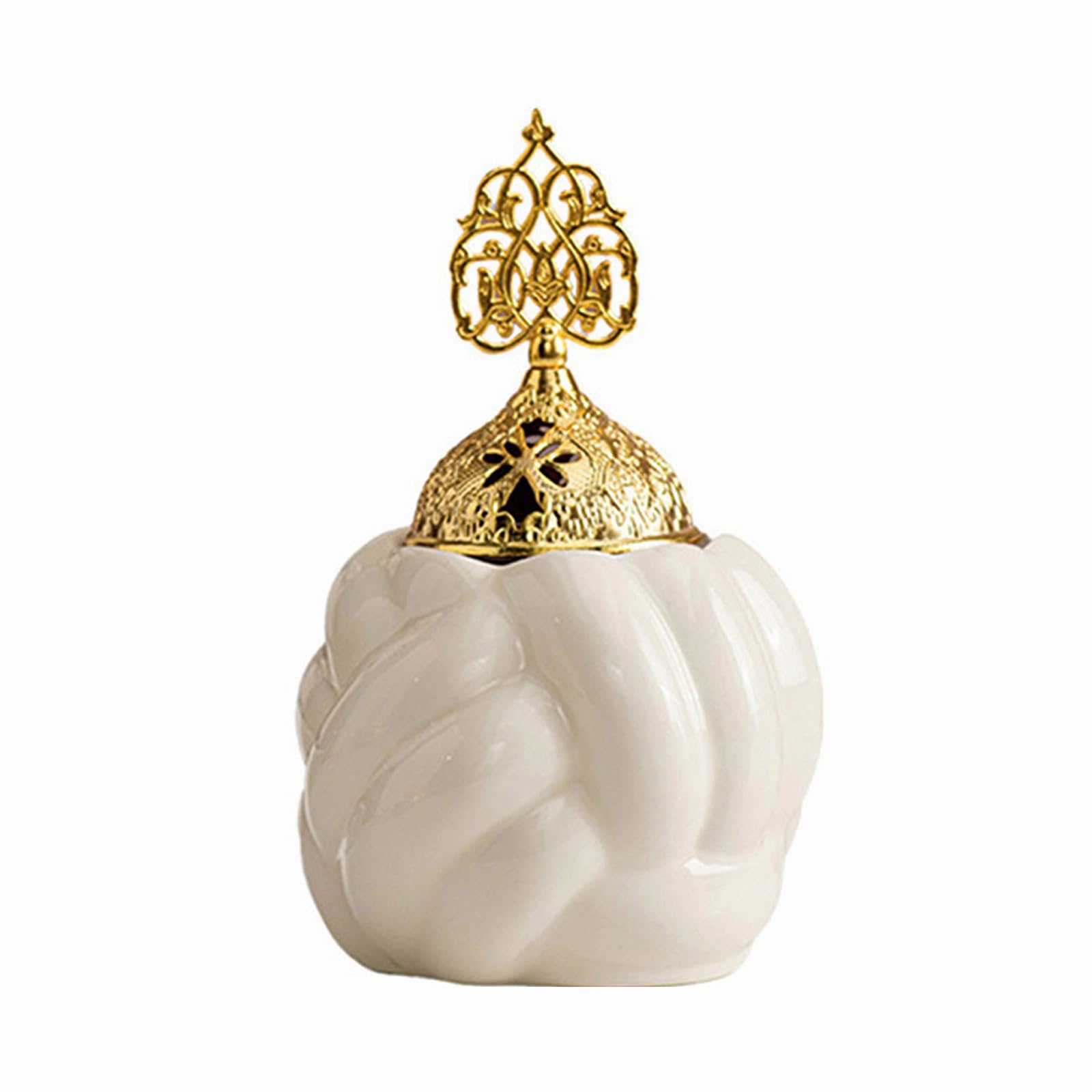 Arabic Ceramic Incenses Burners Middle Eastern Bakhoors Censers with Cover Fragrances Diffuser for Meditations Home Decors Middle Eastern Incenses Burners