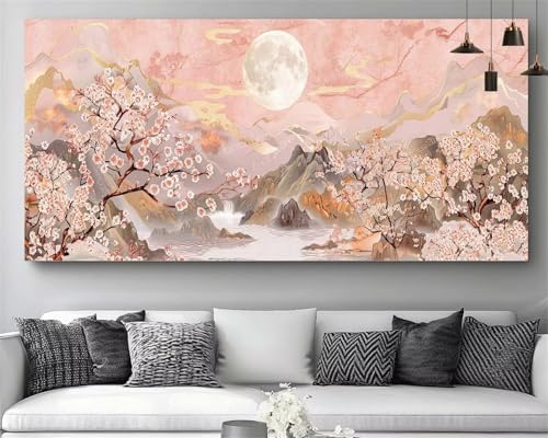 DIY Tableau Strass Diamant Canevas Débutant Kit complet 60x180cm broderie 5D