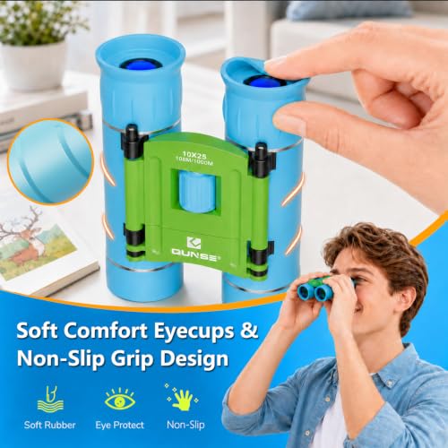 Binoculares compactos 10x25 para adultos y niños miniatura 6