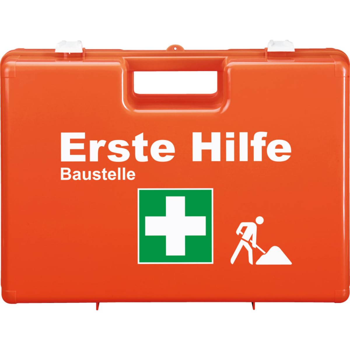 K.57 Erste-Hilfe-Koffer Classic Plus Baustelle, leuchtorange, ABS-Kunststoff, 430x305x150mm, Wandhalterung