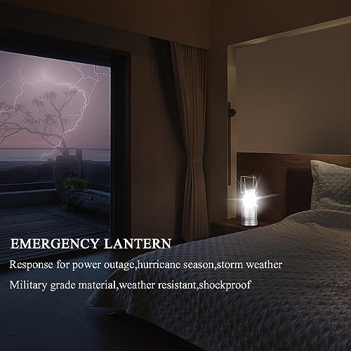 LED Camping Lantern, Battery Powered Hanging Lantern for Outdoor Camping Emergency Power Outages, 4 Pack - image 7