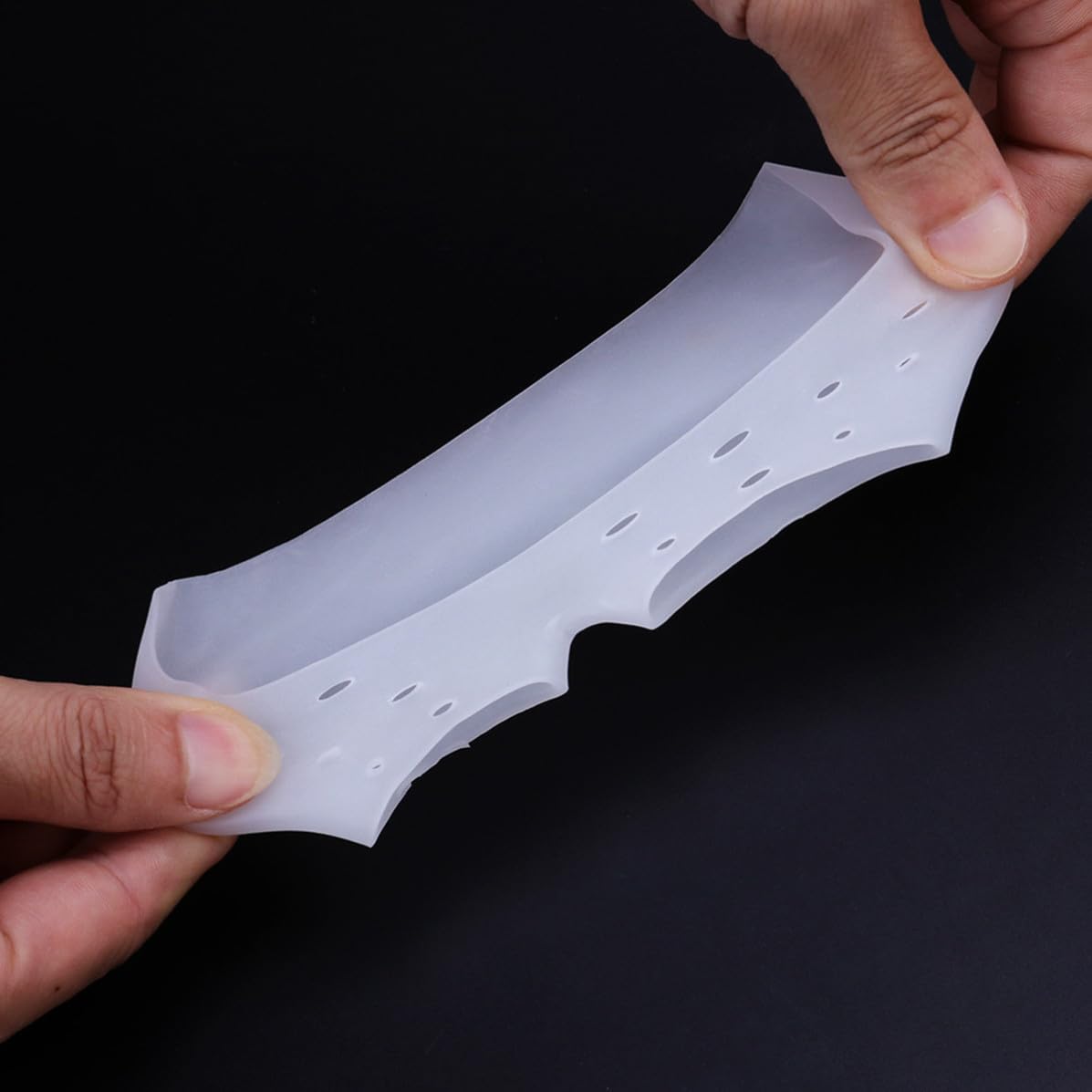 White Half Toe Sleeves Silicone Metatarsal Pads Pair for Ballet