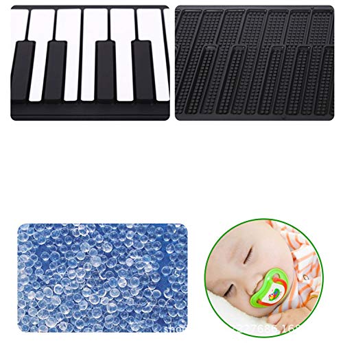 KUANDARM Piano Pliant Main Roll Piano, 88 Touches Rechargeables Roll Up avec Le Support de pédale de Volume de Retard pour Enfants débutant Musique Jouets éducatifs débutant - Les Beatles, Paul McCartney, John Lennon, RIngo Starr, George Harrison KUANDARM Piano Pliant Main Roll Piano, 88 Touches Rechargeables Roll Up avec Le Support de pédale de Volume de Retard pour Enfants débutant Musique Jouets éducatifs débutant – Image 5