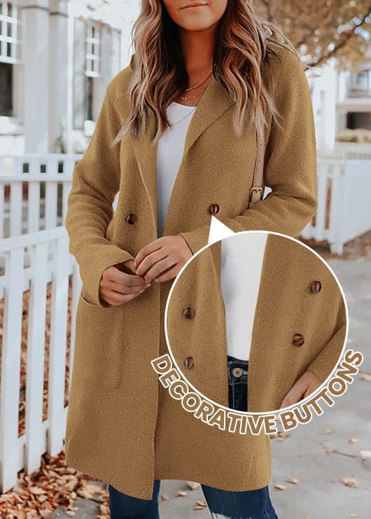 KIRUNDO Cardigan Sweaters for Women 2026 Fall Open Front Knit Sweater Jackets Business Casual Long Coatigan Winter Clothing - Image 4