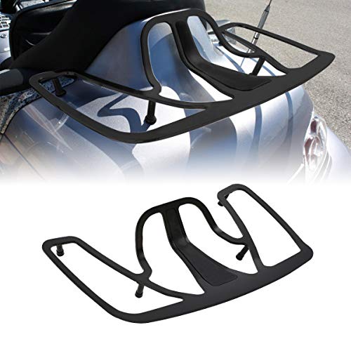 XMTMOTO Black Trunk Luggage Rack Aluminum for Honda Goldwing GL1800 2001-2017