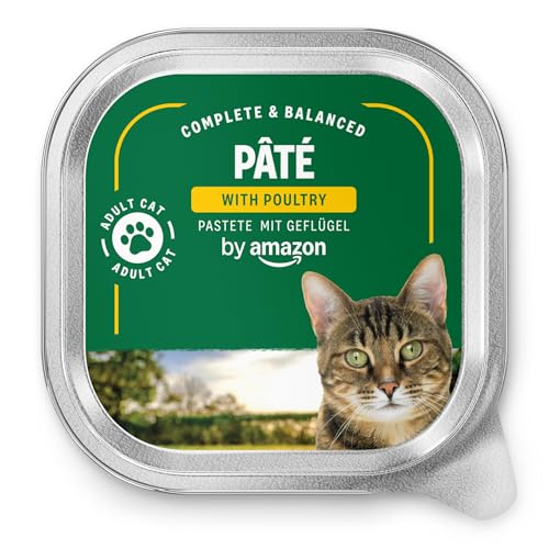 Lifelong by Amazon Comida Húmeda para Gatos, Paté con Aves de Corral, 100g, Paquete de 16