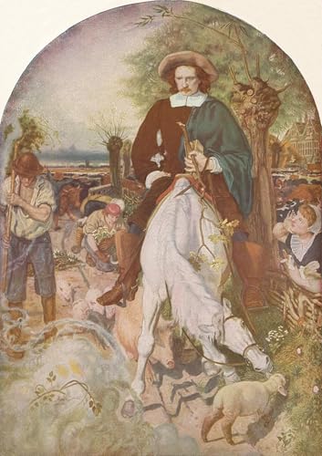 Tableau impressions d'art mural Cromwell dans sa ferme Madox Brown poster décoration chambre 60x90