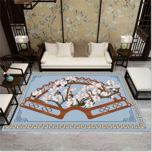 Tapis salon lavable machine 140x200 pour chambre ado fille sans poussière