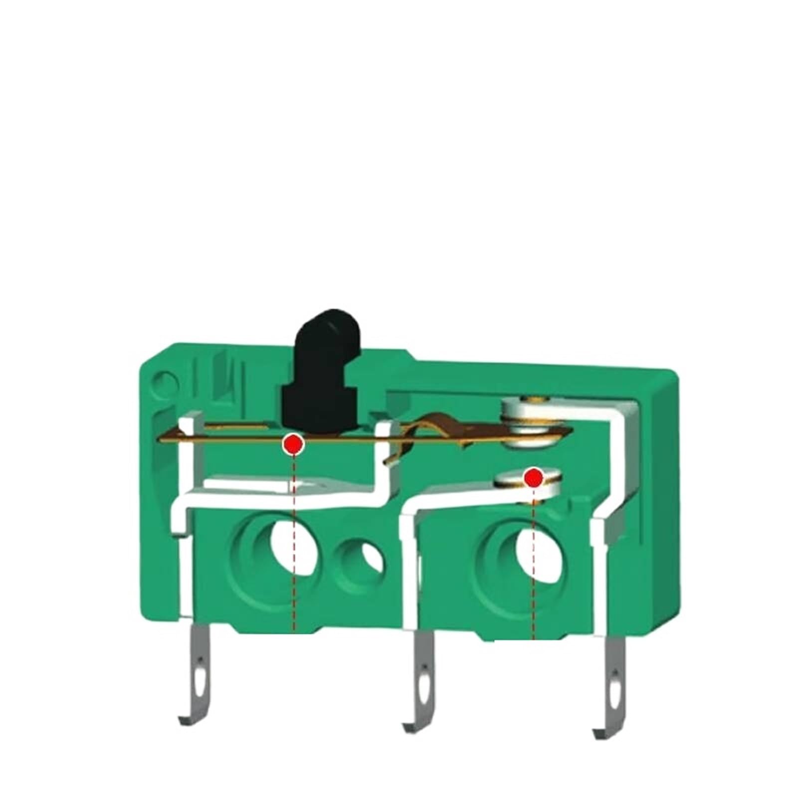 20 piezas KW4-3Z-3 SPDT NO NC Interruptor de límite palanca bisagra momentáneo Microinterruptor 5A 250VAC 17mm KW4-3Z-B rodillo(KW4-3Z-B122023L1)