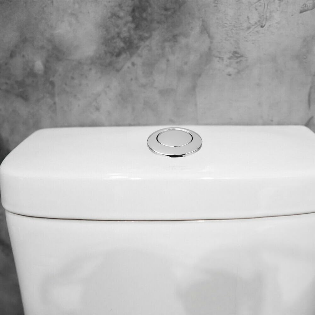 Bouton Poussoir De Rechange Argenté Pour Chasse D'Eau WC – URPIZY Simple Et Économe