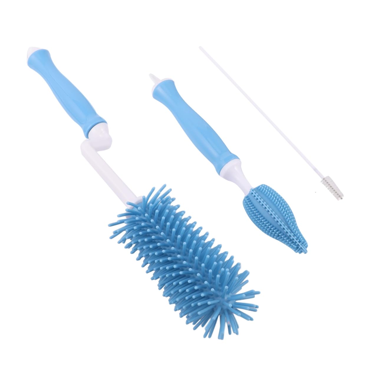 ifundom 6pezzi Spazzole Per Pulizia Biberon Silicone Pulisci Tettarella e Biberon Con Manico Design Flessibile Accessorio Sicuro Per Ragazzo Ragazza