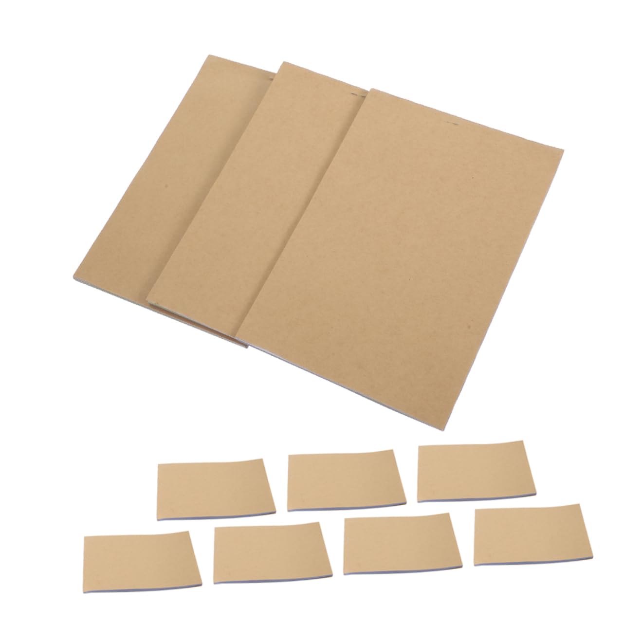 Operitacx 10pezzi Blocco Per Ufficio in Carta Kraft Blocco Note Senza Righe Per Scrivere Taccuino Tascabile Per Appunti Kraft Per Classe Per Fotocopie