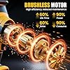 RAYLEEY Cordless Reciprocating Saw, Brushless Motor, 2x4000mAh Battery, 8 Saw Blades, 2-Speed Variable 0-3500 SPM, LED Light, Keyless Blade Clamp #1