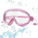 💦【Transparente y antivaho】: la estructura de lente de doble capa de alta calidad es fuerte y duradera, impermeable y antivaho, transparencia de alta definición, gafas de natación para niños con una visión cristalina. Para los niños a los que les encanta nadar o aprender a nadar, es un buen regalo para ellos.