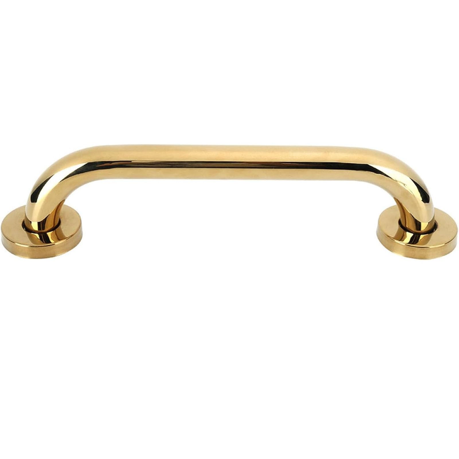 Stairs Handrails for Senior Disabled, Non-Slip 1ft 2ft 4ft Polished Gold Steps Grab Bar with Accessories, Wall Mounted 3.2cm Diameter Comfortable Grip Handle(1.3ft/40cm)