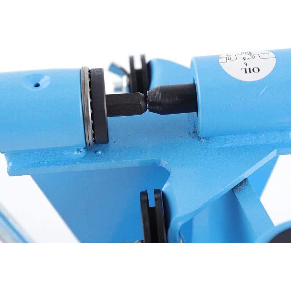 2 En 1 Sierra De Cadena Cadena Eslabón Rompedor, Banco Motosierra Rompedor De Cadena, Rompedor De Cadena Spinner Herramienta De Reparación Cadena-Integrada Máquina (Azul)