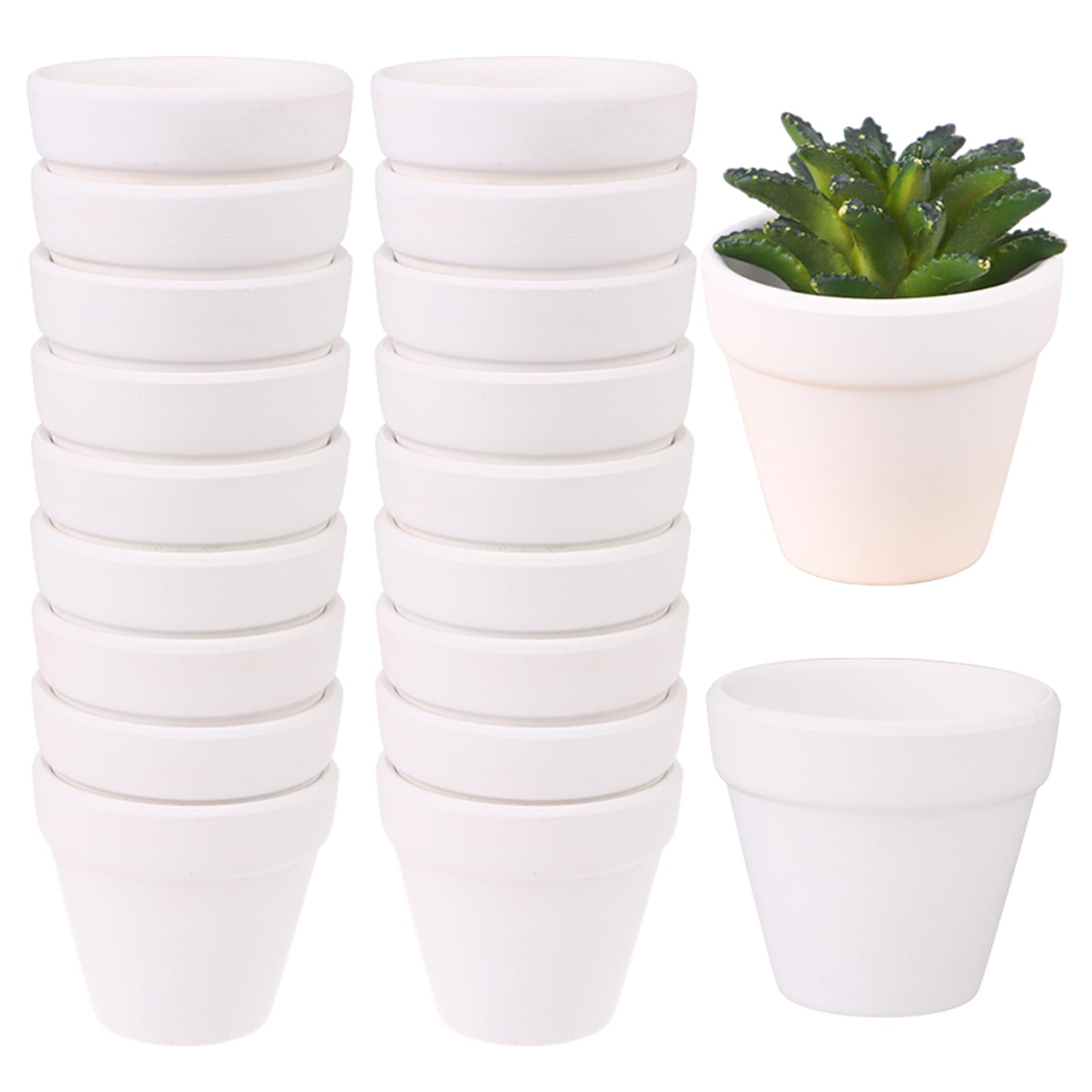 20Pcs 5.5cm weier Tontopf fr Pflanze Terra Cotta Pflanztopf mit  Drainageloch Topf weie Terrakotta-Tpfe Sukkulententpfe kleine Tontpfe  Pflanztpfe Mini-Blumentpfe fr Indoor Outdoor-Pflanzen: Amazon.de: Garten