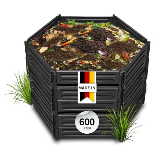 GARANTIA AIR-King Steckkomposter 600 Liter schwarz - Komposter Garten, Komposter, Schnellkomposter, Abfall & Recycling, Biomüll, Komposteimer, Garten, Kompost, Biotonne