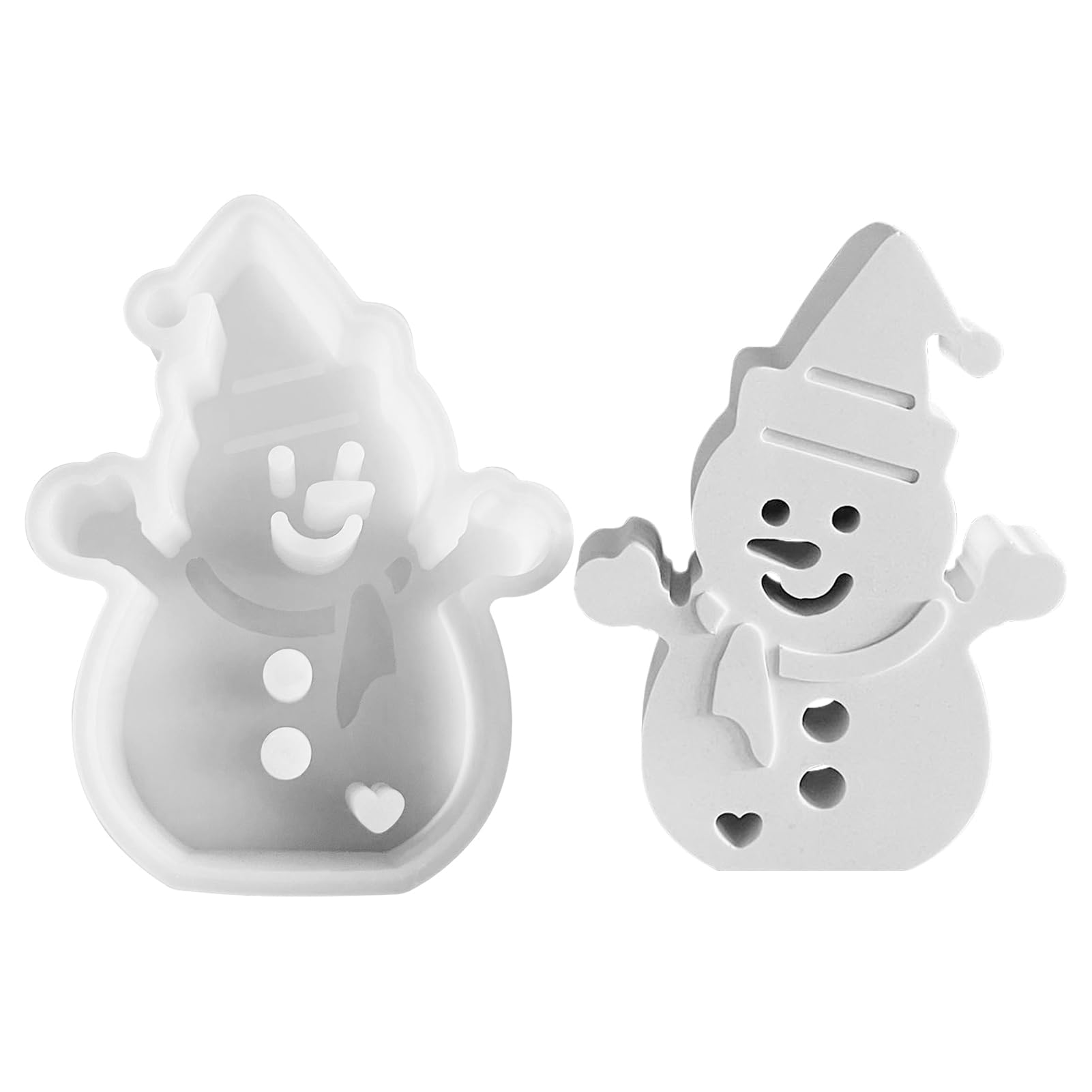 Silikonformen Gießformen Weihnachten, Schneemann Silikonform Weihnachten, Schneemann Gießformen Silikon Weihnachten, Gießform Weihnachten Schneemann Figur, Giessformen Silikon (Schneemann 03)