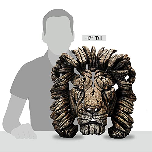 Figura Decorativa Cabeza de León 16.93 pulg Dorado miniatura 2