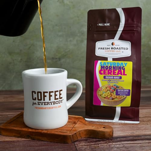 Image of Fresh Roasted Coffee, Saturday Morning Cereal Flavored Drip Ground Coffee, Medium Roast, Kosher, 12 oz