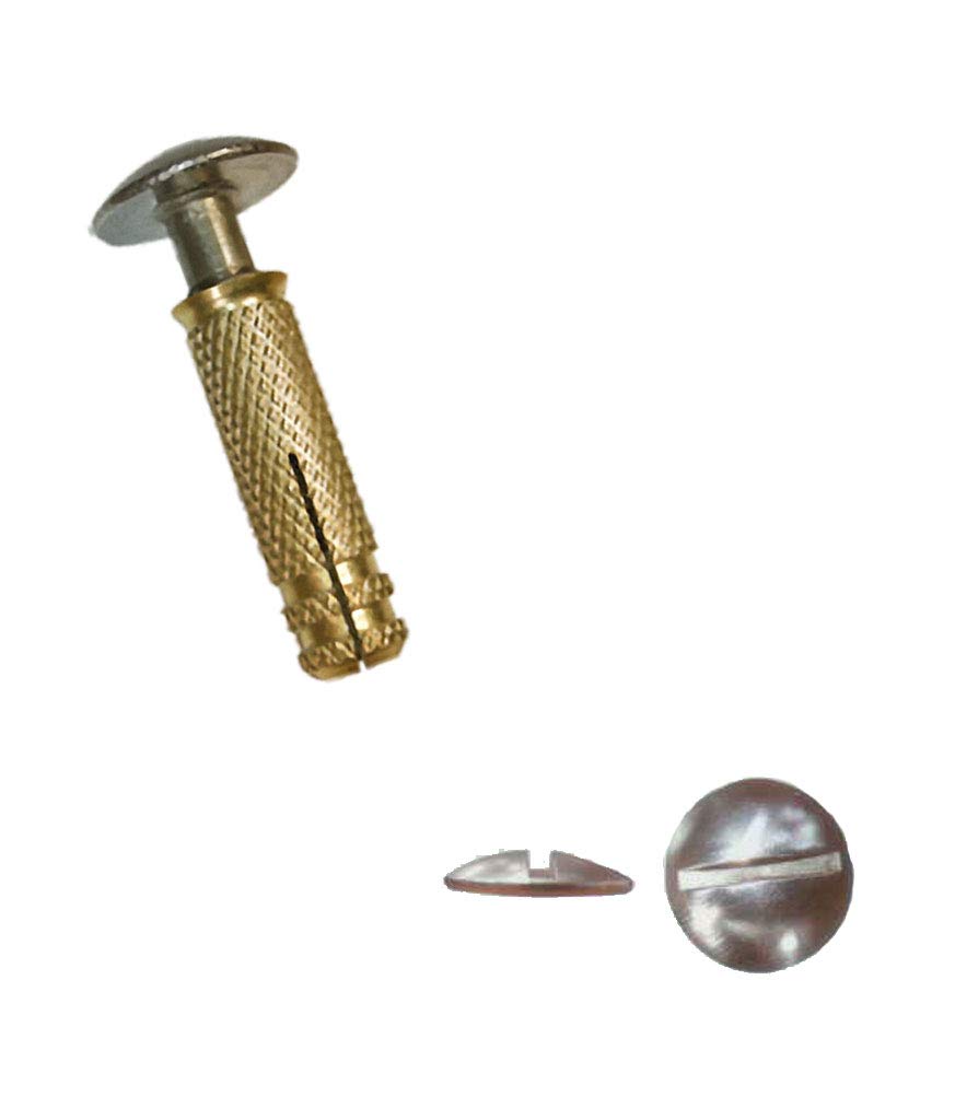 Tornillos de Anclaje para Lona de Piscina. Kit 60 Ud (60 Tornillos Acero INOX + 60 Tacos)