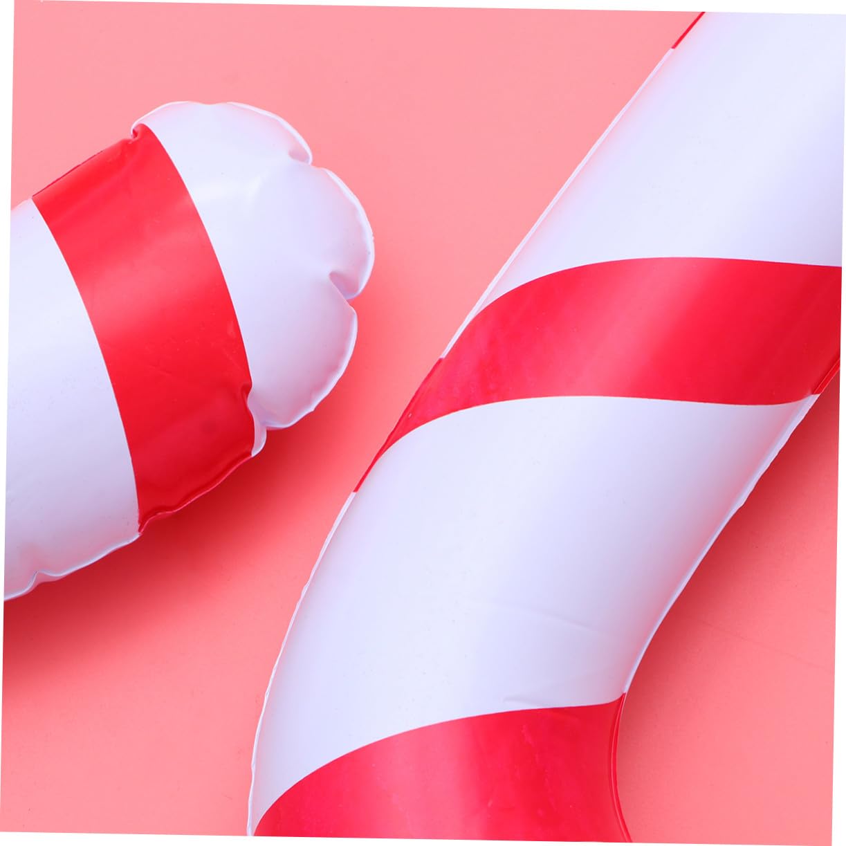 6 Pièces Ballons Canne de Bonbon Gonflables Rouge et Blanc Décoration de Noël pour Fête Anniversaire et Célébrations Extérieures