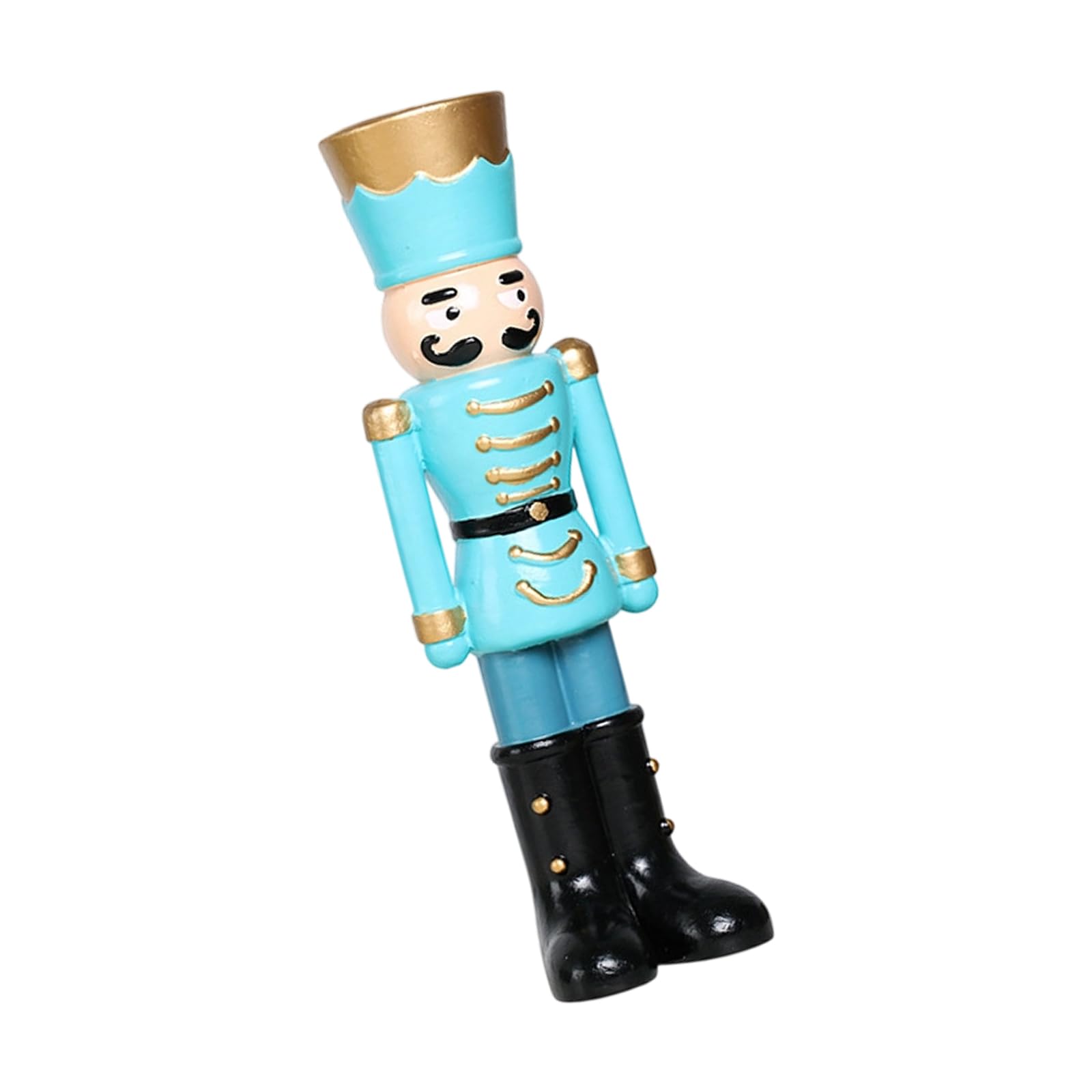 Limtula Tabletop Soldier Holder Decor, Resin Holiday Figurine Statue for Christmas Shelf Accent and Party Display Holiday Soldier Figurine Holder Resin Tabletop Decor Christmas Mantel Shelf
