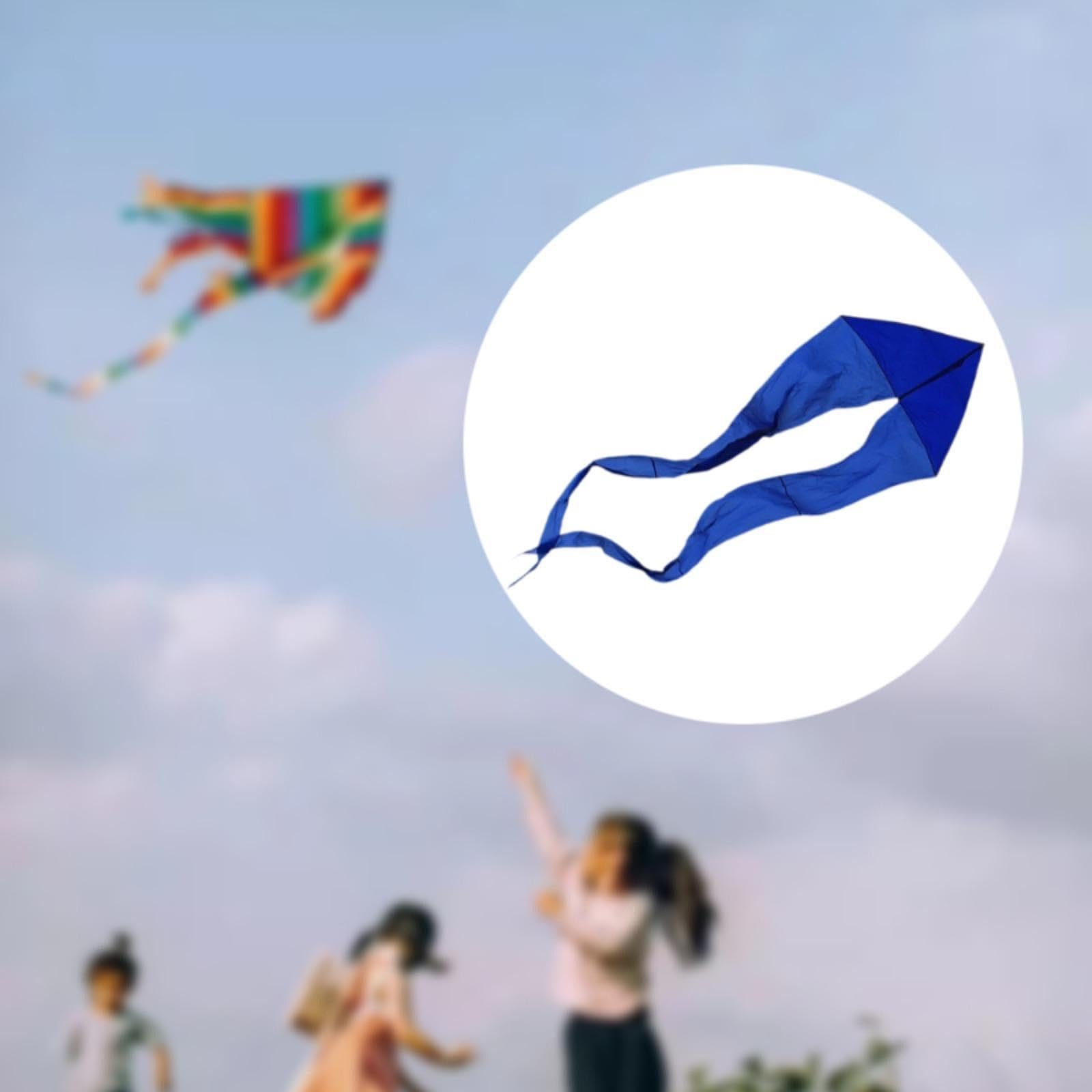 Cometa Fantasma con Bolsa Portátil Modelo Triangular Plegable Grande de Poliéster Resistente al Desgarro Adecuado para Adultos y Niños