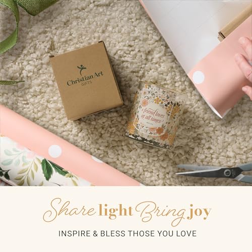 Image of Christian Art Gifts Grapefruit Grove Scented Candle: Proverbs 17:17