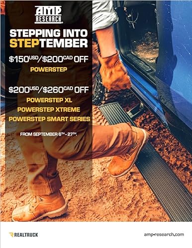 RealTruck AMP Research PowerStep Smart Series con luces LED miniatura 6